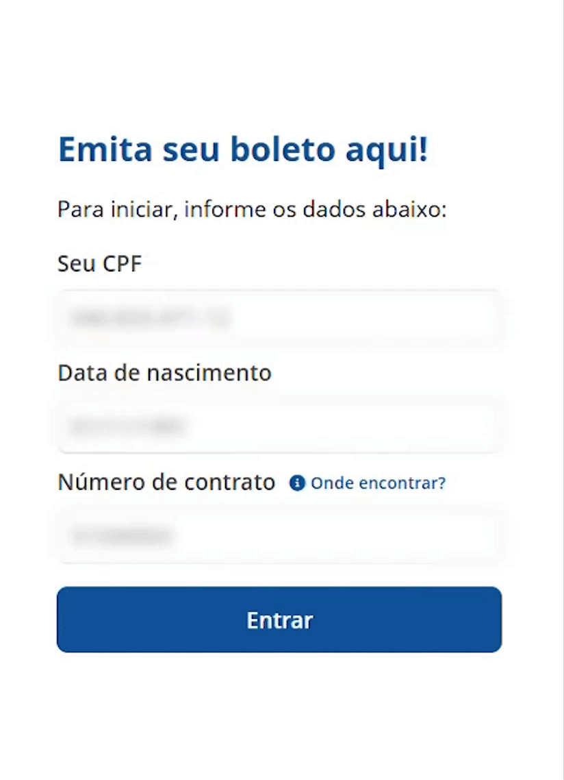 Boleto on-line